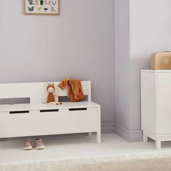 Banc avec rangement Star - Blanc