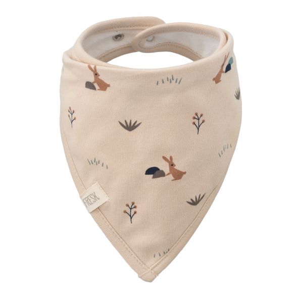 Bavoir bandana Rabbit Sandshell