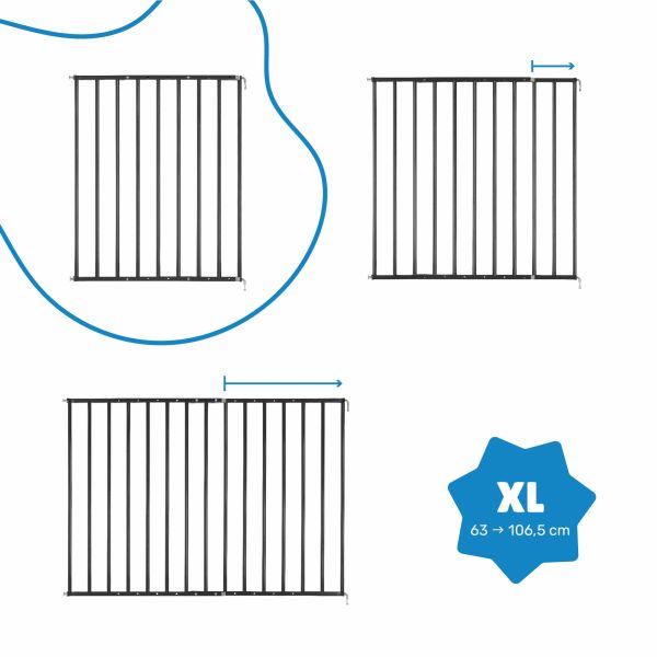 Barrière de sécurité Safe & Protect XL Noire