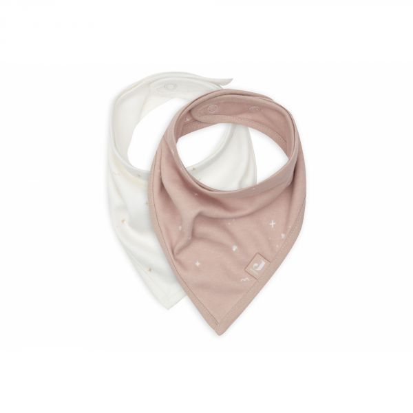 Lot de 2 bavoirs bandana Twinkling Wild Rose