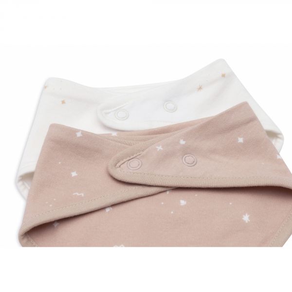 Lot de 2 bavoirs bandana Twinkling Wild Rose