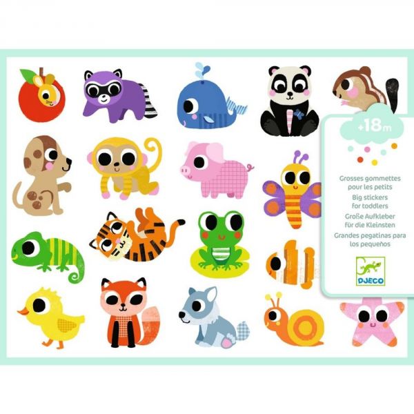 Gommettes stickers Bébés animaux