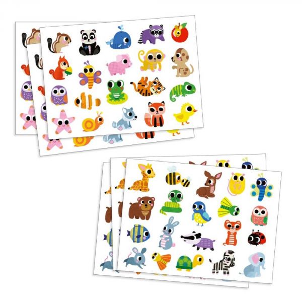 Gommettes stickers Bébés animaux