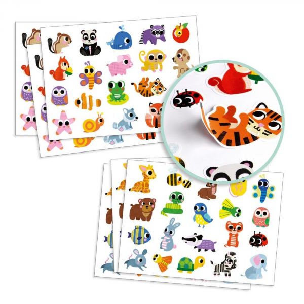 Gommettes stickers Bébés animaux