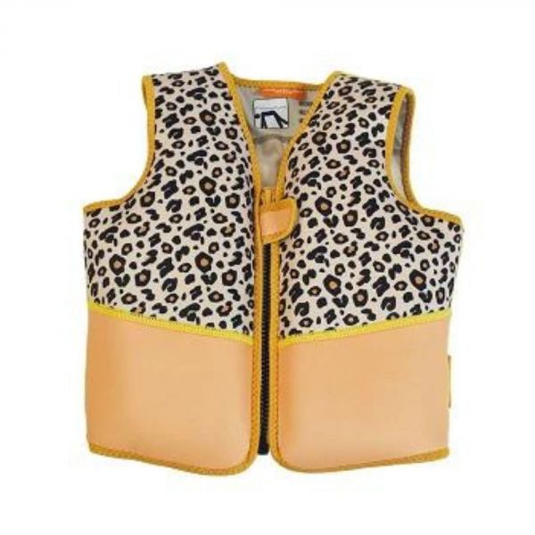 Gilet de sauvetage enfant 4-6 ans - Léopard Beige