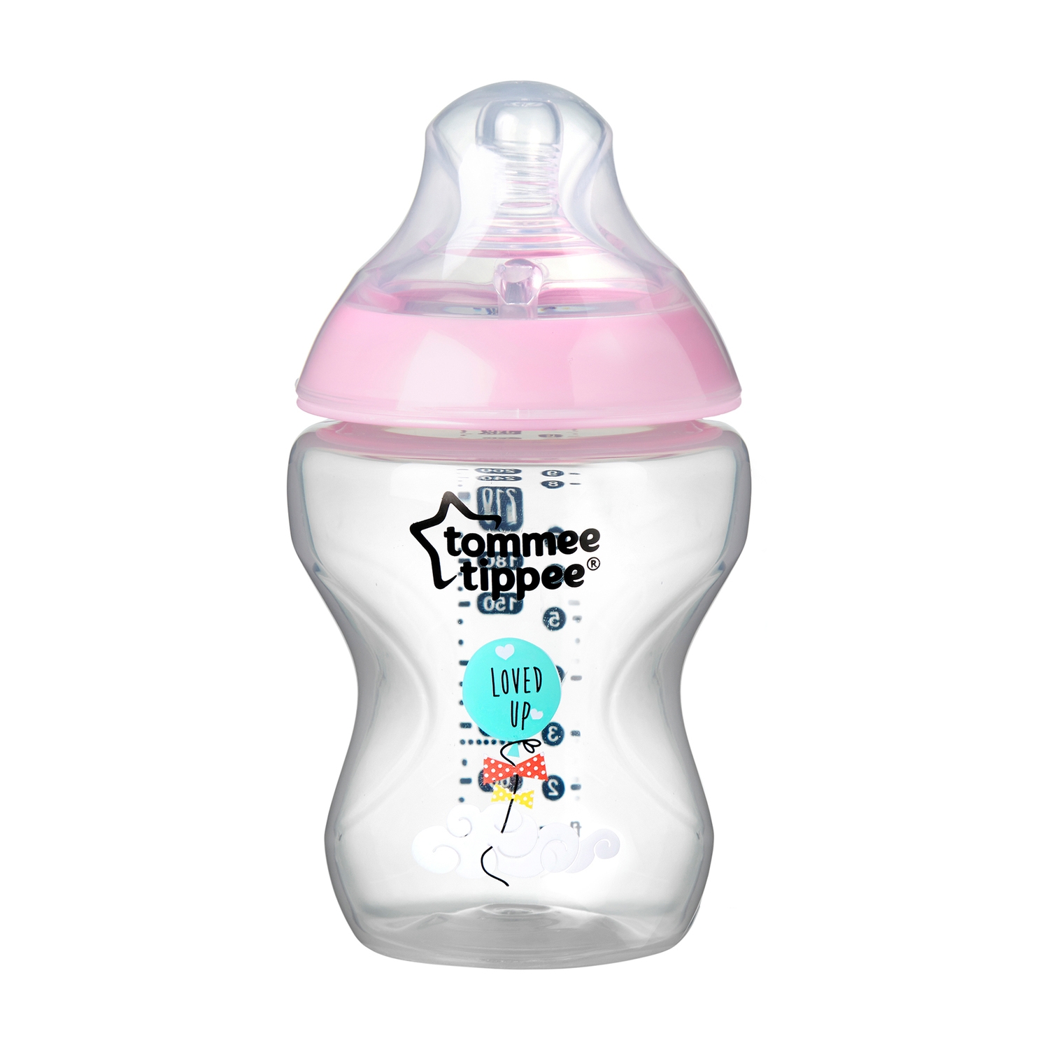Tommee Tippee Biberon Deco Fille Closer To Nature 260ml Made In Bebe