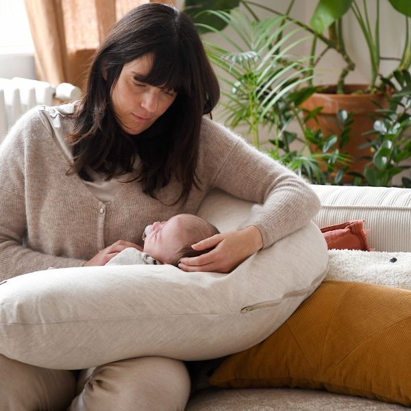 Coussin d'allaitement Big Flopsy Lin naturel