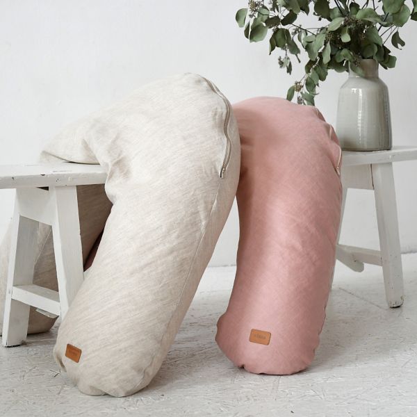 Coussin d'allaitement Big Flopsy Lin vieux rose