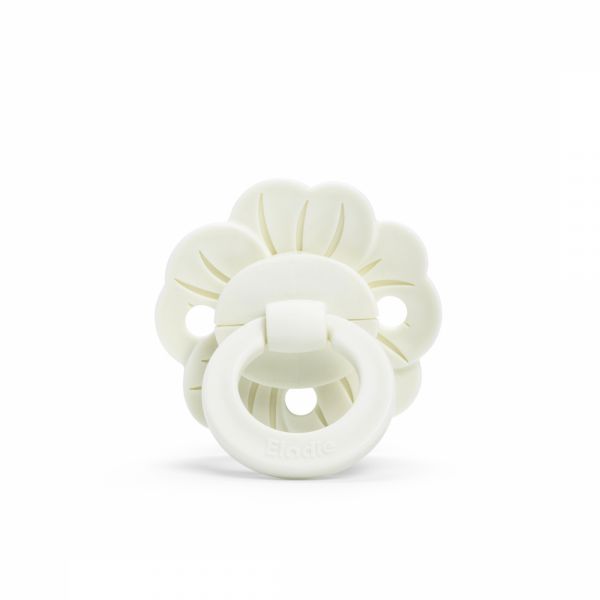 Sucette physiologique Binky Bloom 3 mois+ Vanilla White