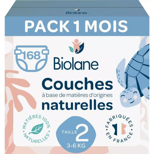 Couches bébé taille 2  Pack 1 mois