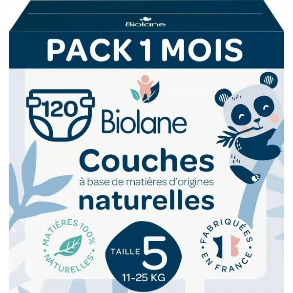 Couches bébé taille 5  Pack 1 mois