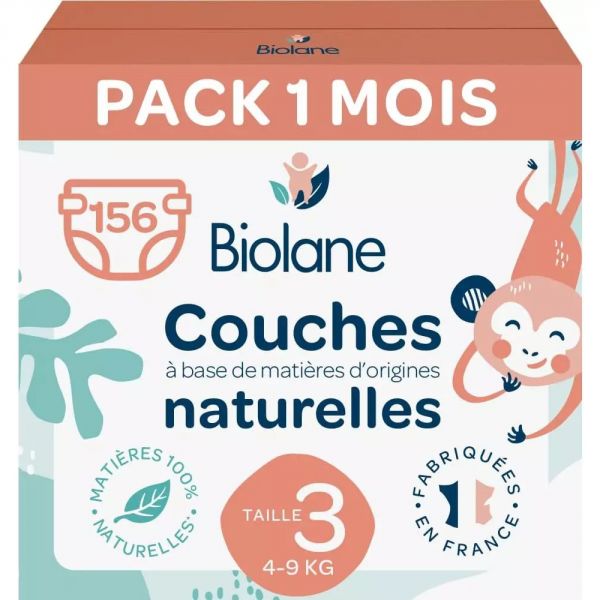 Couches bébé taille 3 Pack 1 mois