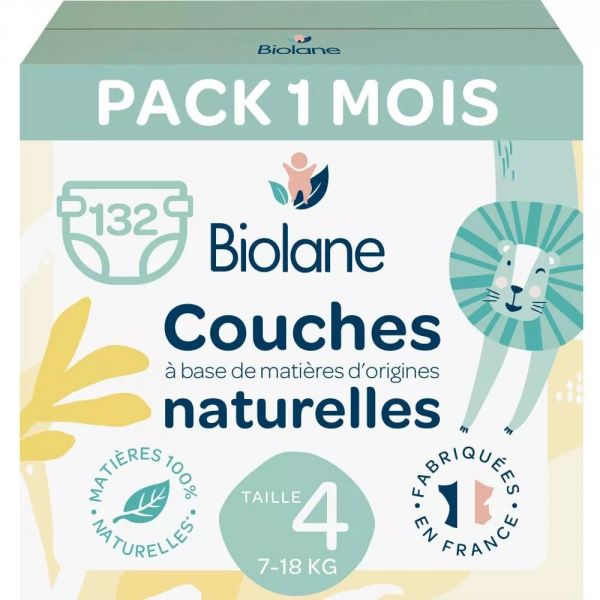 Couches bébé taille 4 Pack 1 mois