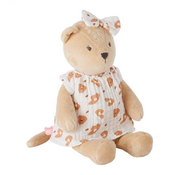 Peluche small Kendi en Veloudoux beige/terracotta