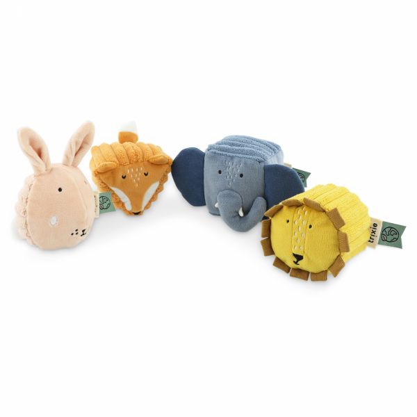 Lot de 4 cubes d'éveil animaux