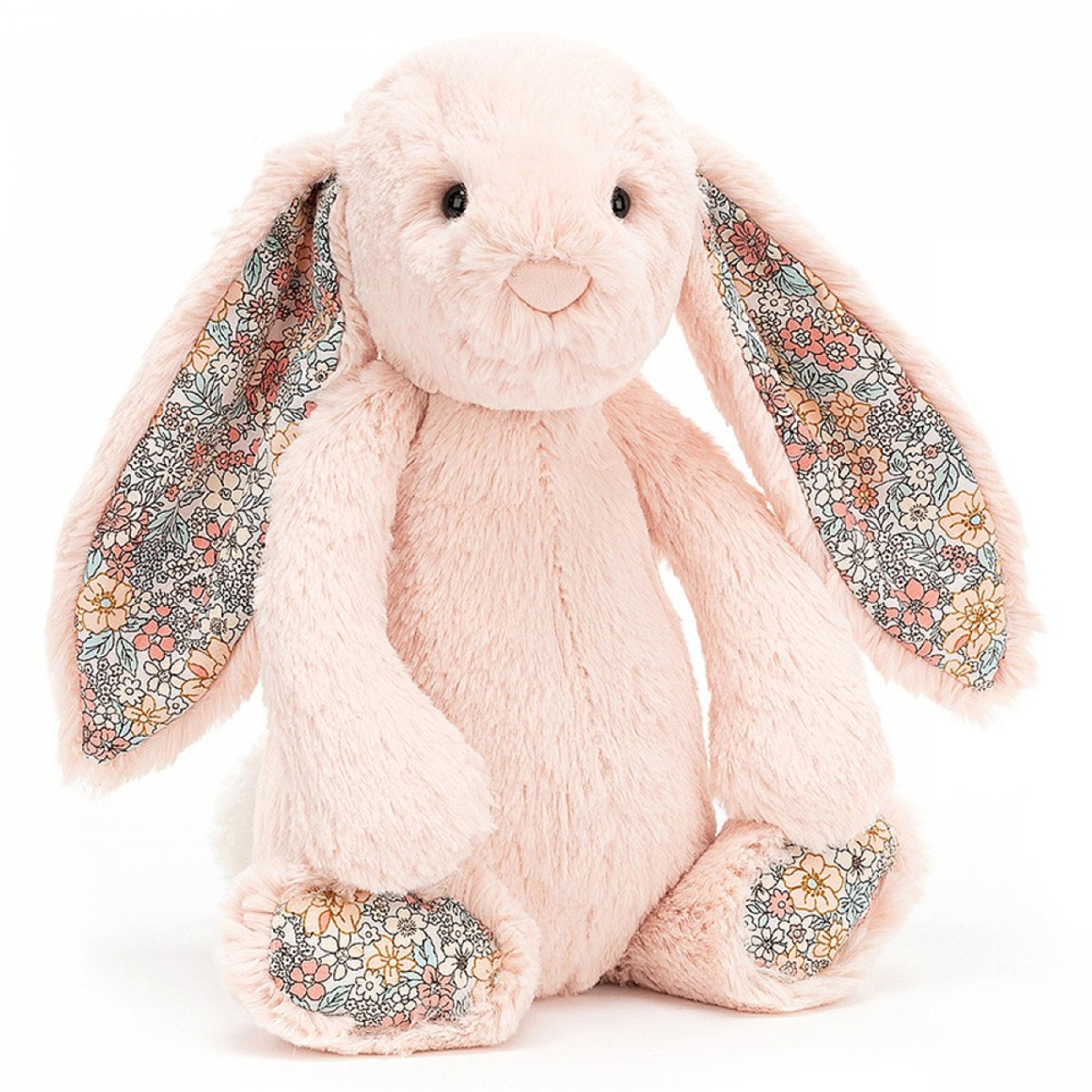 Jellycat Peluche Lapin Blossom Rose Pale 31 Cm Made In Bebe