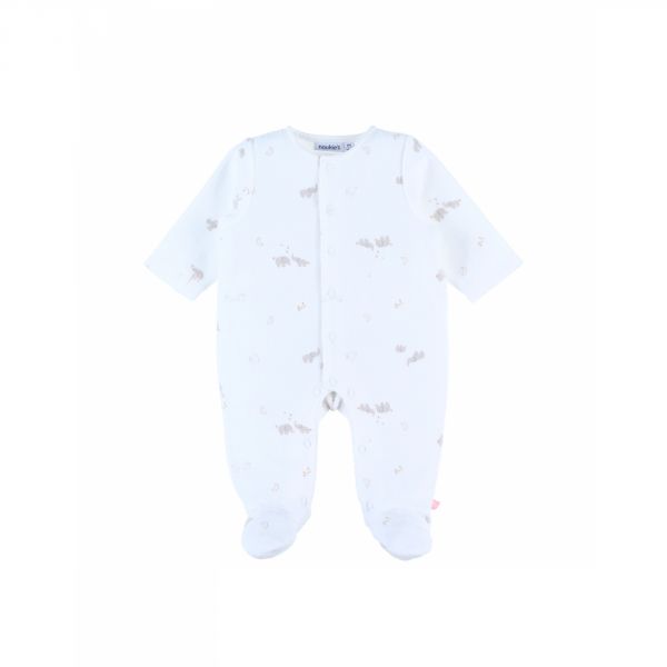 Pyjama velours 1 mois Bali, Moka & Snow