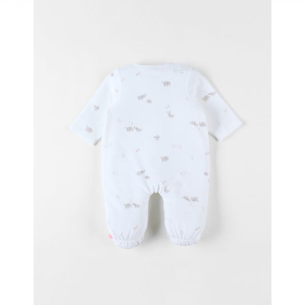 Pyjama velours 1 mois Bali, Moka & Snow