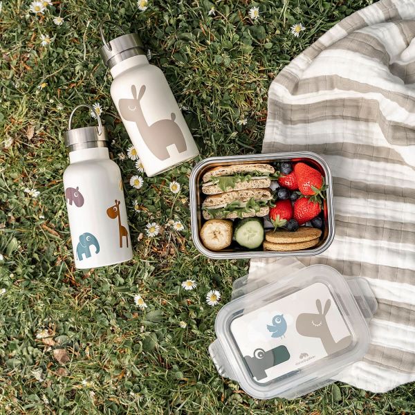 Lunch box enfant inox Lalee Croco Sable