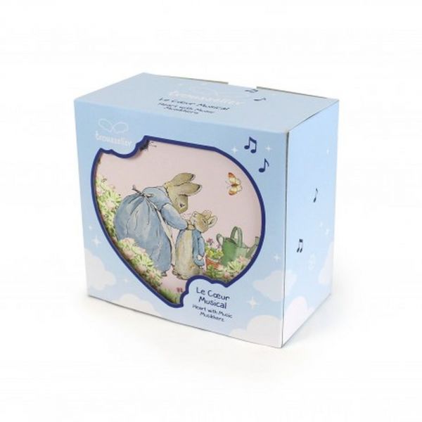 Coffret musical cœur Peter Rabbit