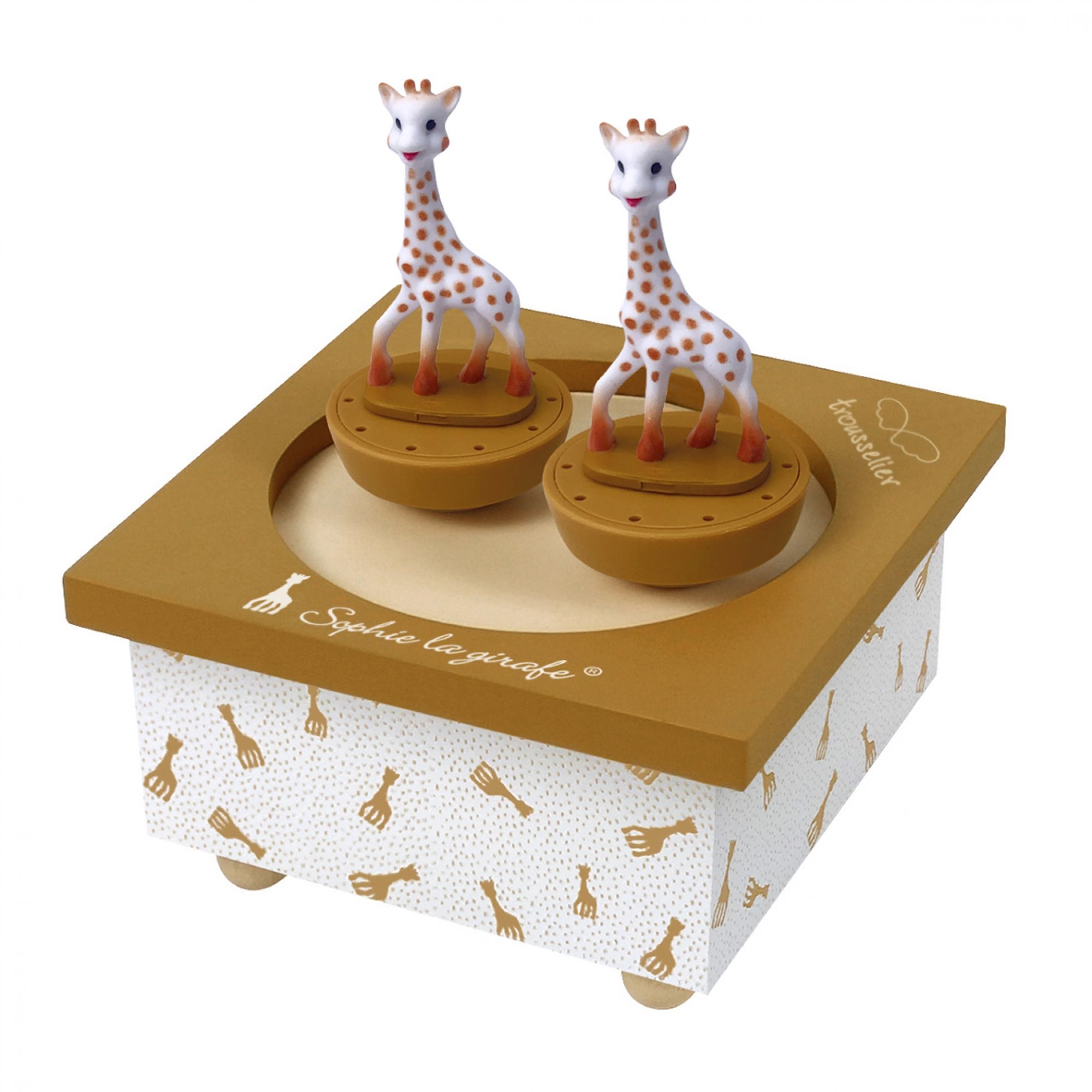 Boîte à musique magnétique Dancing Sophie la Girafe - caramel - Made in Bébé