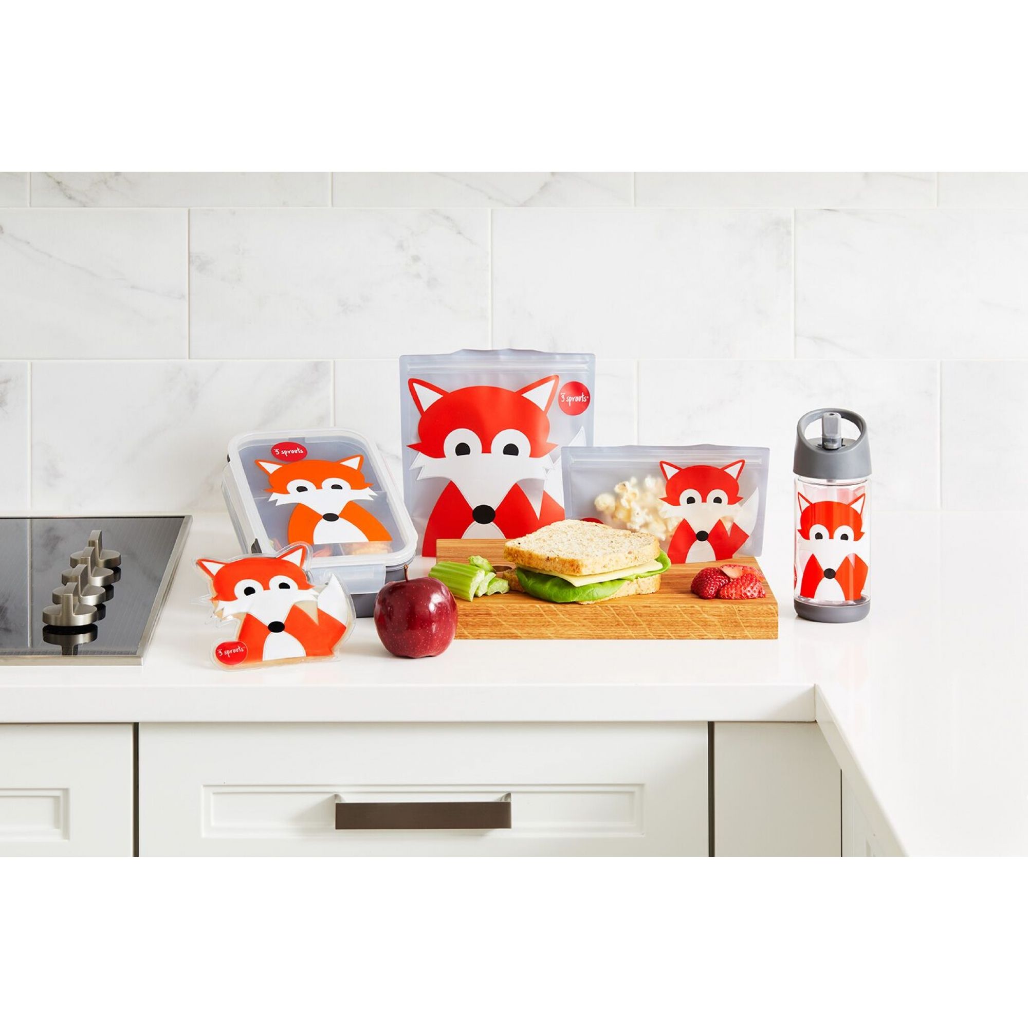 3 Sprouts Lunch Box Isotherme Enfant Renard Made In Bebe