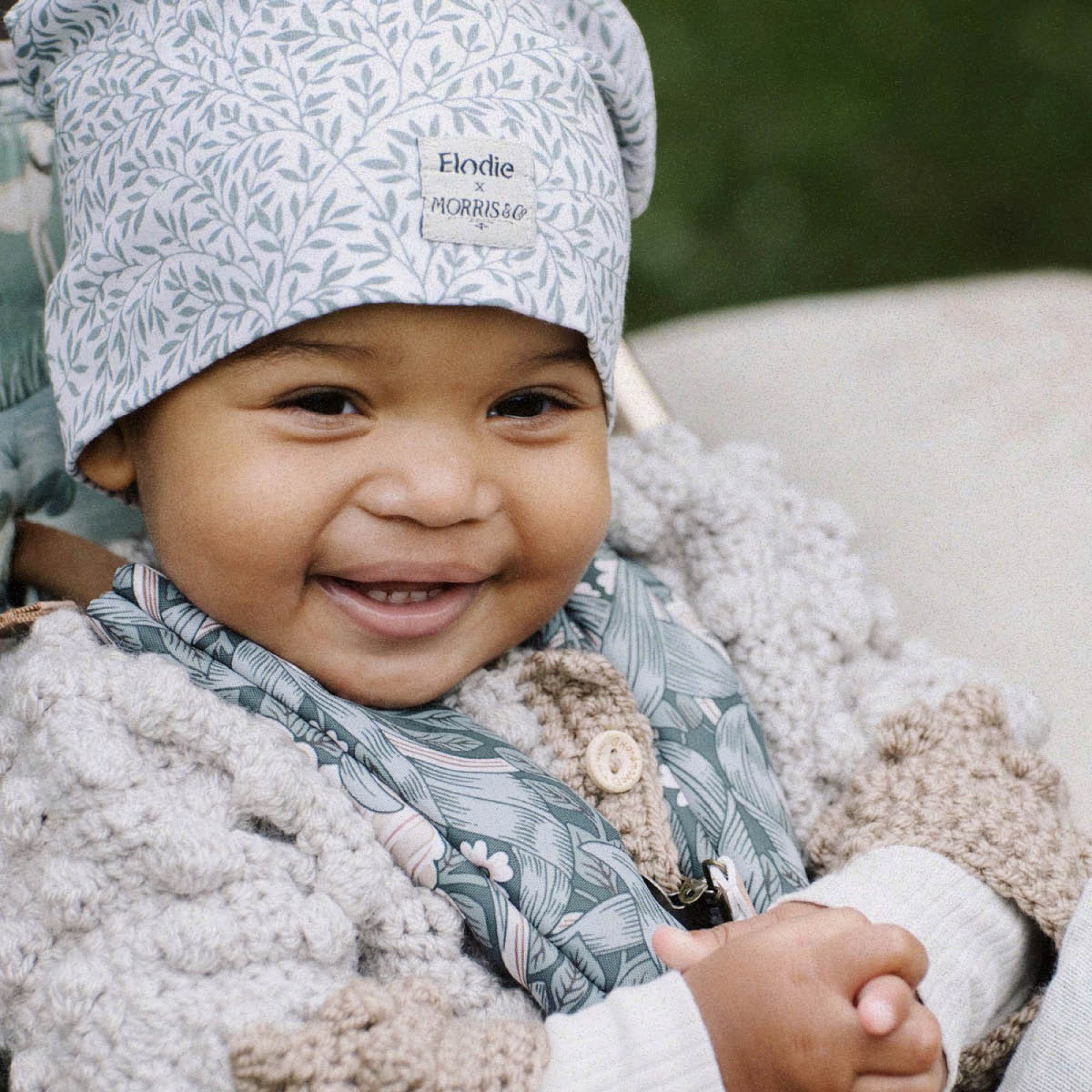 Bonnet coton bébé sale