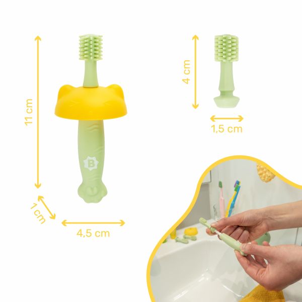 Brosse à dents évolutive en silicone