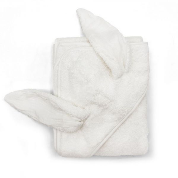 Cape de bain Bunny Old White