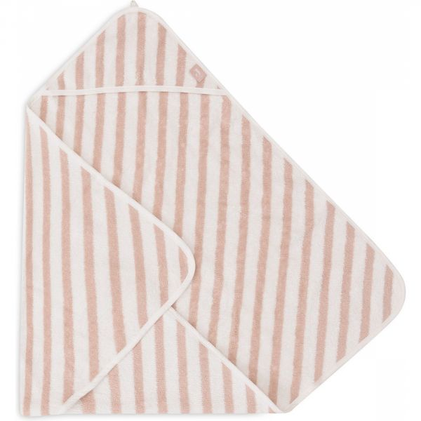 Cape de bain bébé éponge 75x75 cm Stripe Terry Wild Rose