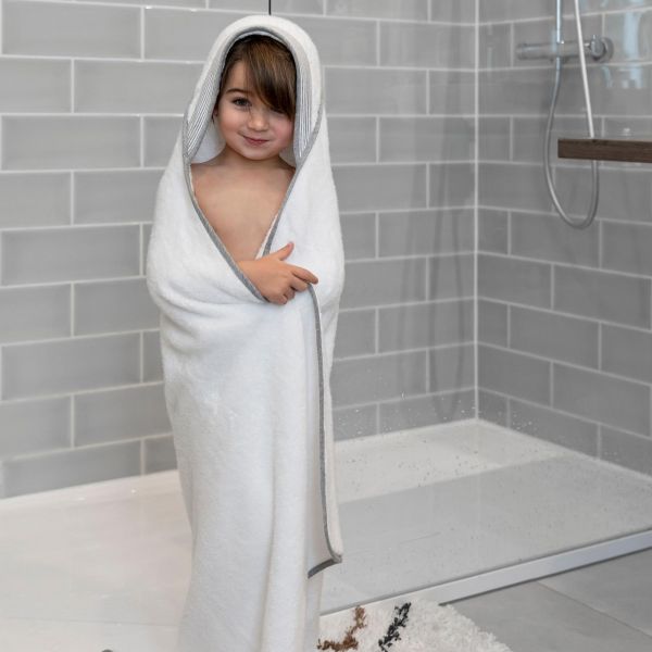 Cape de bain Dry'n Play White