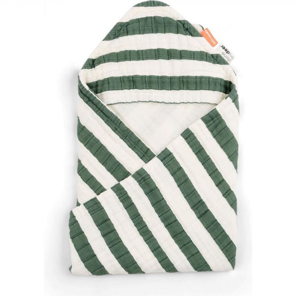 Cape de bain Stripes vert