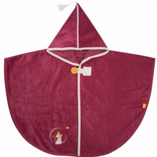 Cape de bain bébé Souis Framboise personnalisable