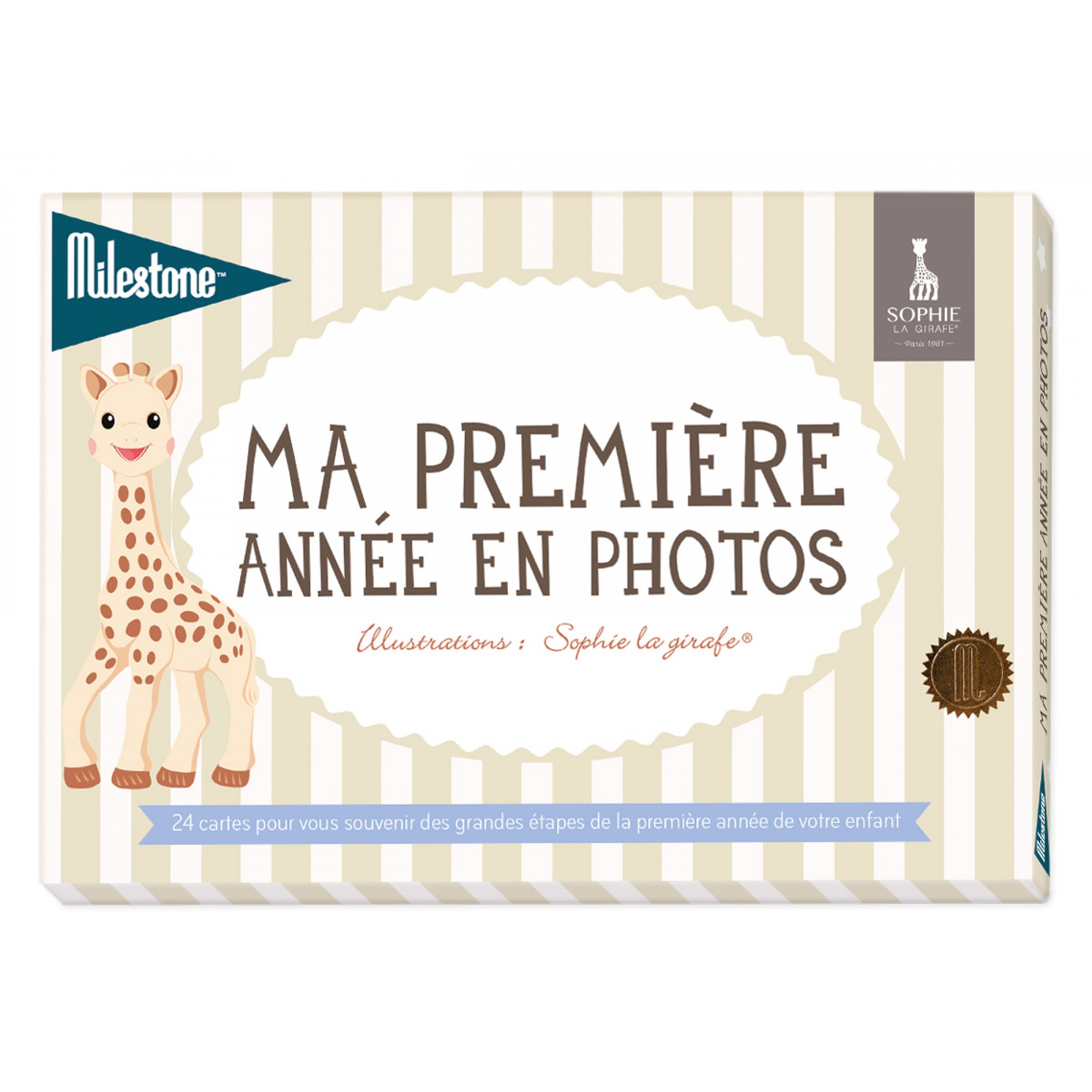 Milestone Cartes Photos Souvenirs Ma Premiere Annee Sophie La Girafe Made In Bebe