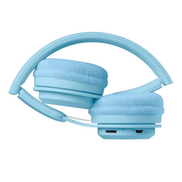 Casque audio Bluetooth sans fil Bleu pastel