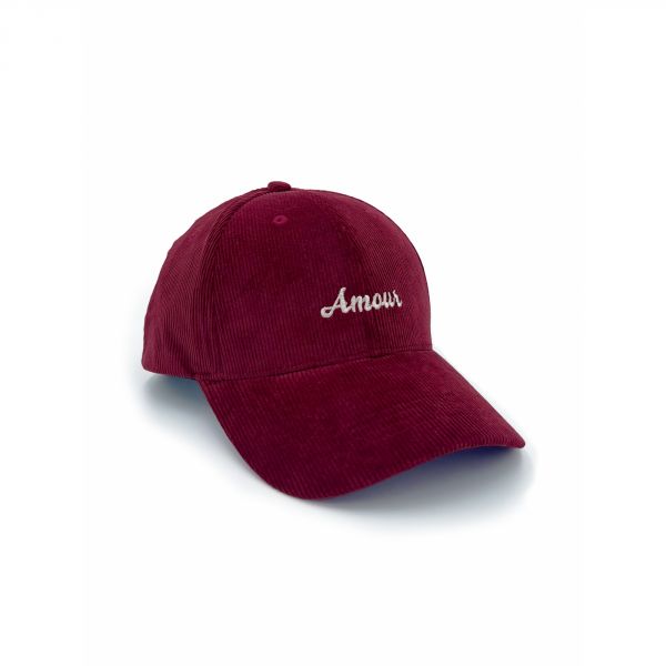 Casquette en velours adulte Colette Amour