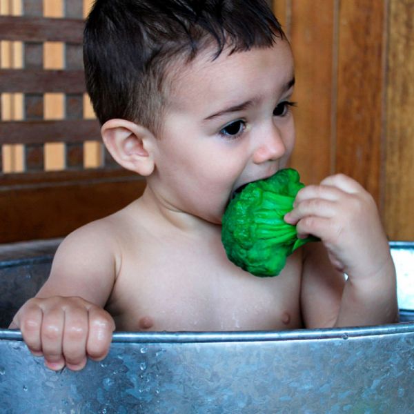 Anneau de dentition Jouet de bain Brucy le brocoli