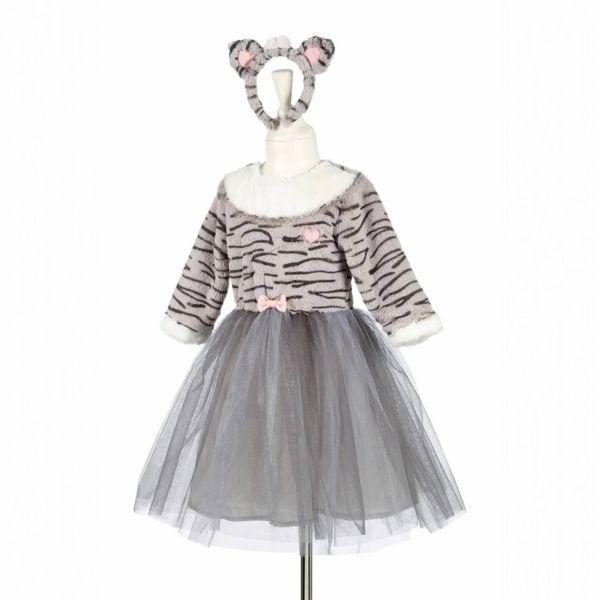 Déguisement robe + serre-tête chat Catia 3-4 ans