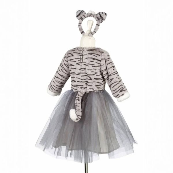 Déguisement robe + serre-tête chat Catia 3-4 ans