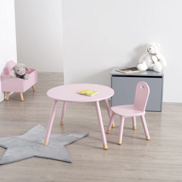 Chaise enfant Douceur Rose