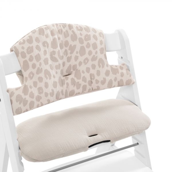 Chaise haute bébé Arketa bois naturel Beech +coussin select beige