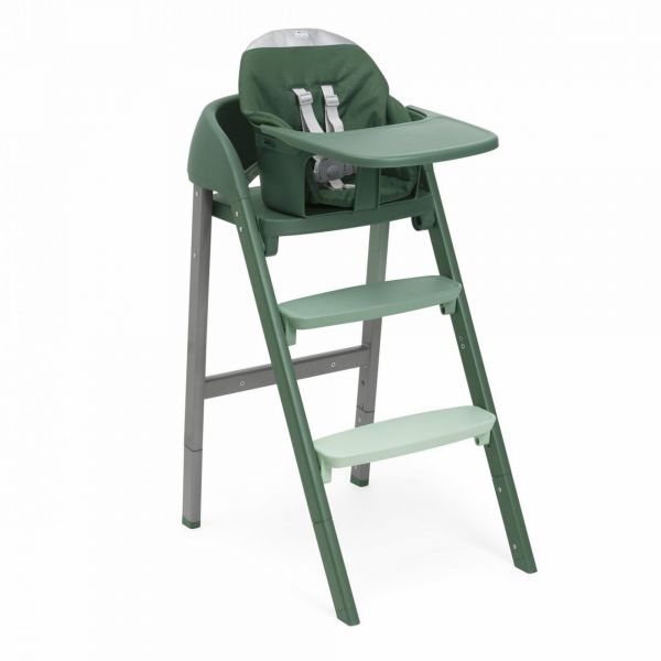 Chaise haute Crescendo Up 2 en 1 imperial green Re_Lux avec siège de naissance