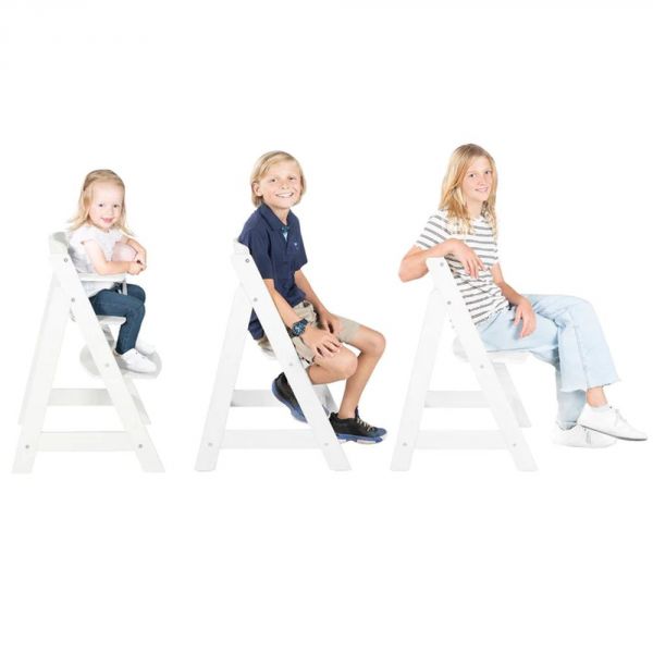 Chaise haute évolutive Sit Up Flex bois blanc