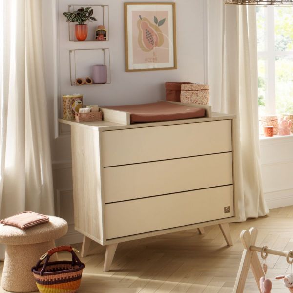 Chambre bébé duo lit little big bed + commode Melinee