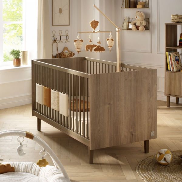 Chambre bébé duo lit little big bed + commode Mokka