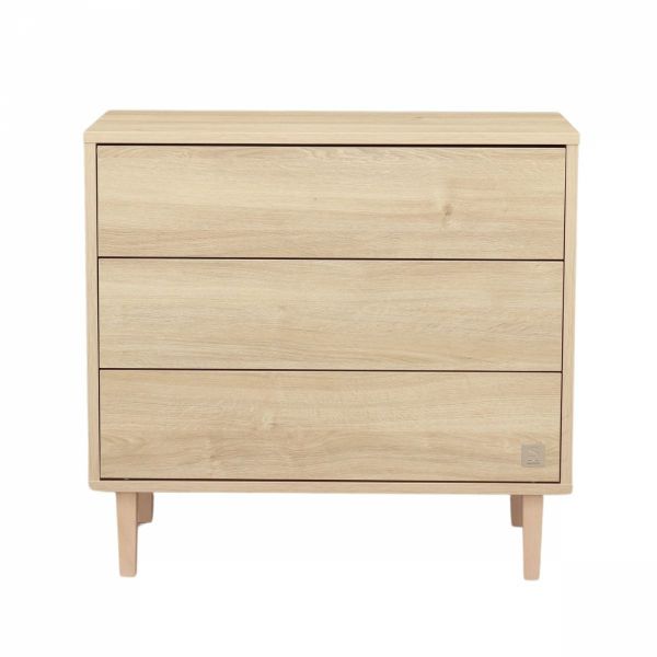 Chambre bébé duo lit little big bed + commode 3 tiroirs Paloma bois