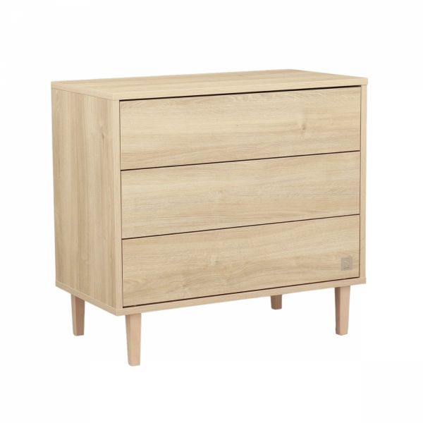 Chambre bébé duo lit little big bed + commode 3 tiroirs Paloma bois