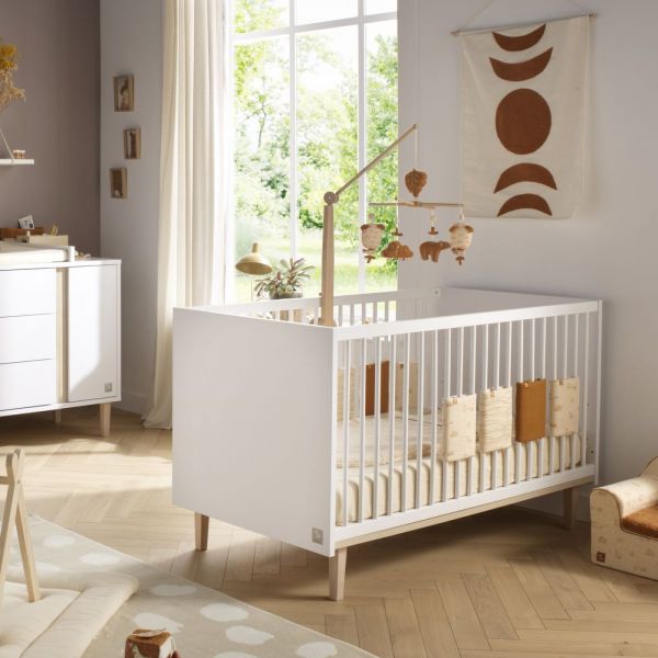 Chambre bébé duo lit little big bed + commode 3 tiroirs Paloma