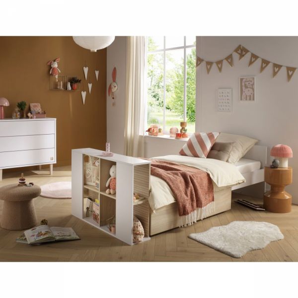 Chambre bébé trio  lit 60x120cm transformable + commode 3 tiroirs 1 porte + armoire Paloma