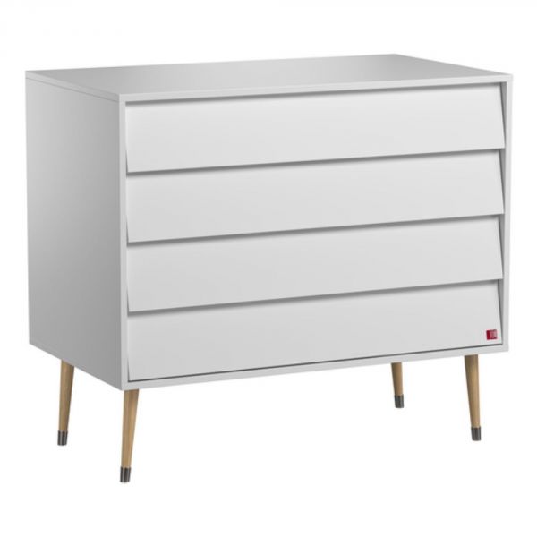 Chambre DUO Bosque New blanc Lit 70x140 + Commode - Vox